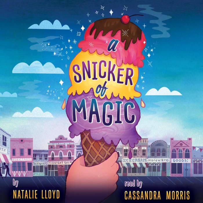Book cover for A Snicker of Magic by Natalie Lloyd with featured deal banner