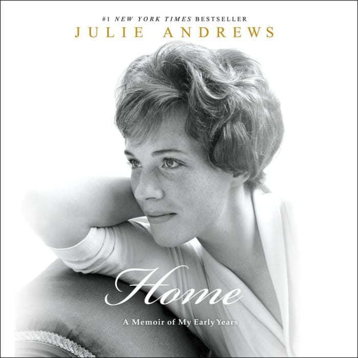 Book cover for Home by Julie Andrews with featured deal banner