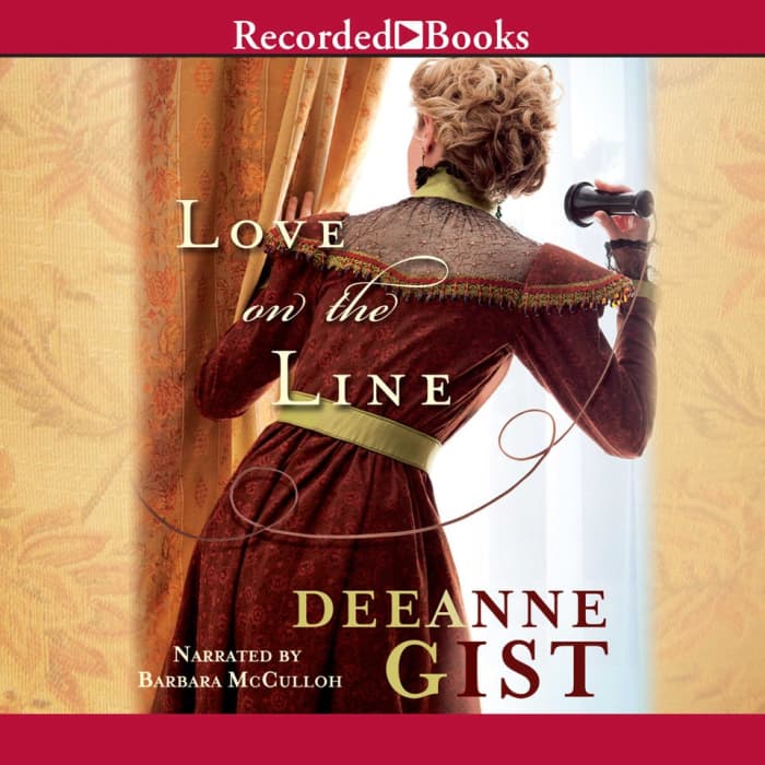 Book cover for Love on the Line by Deeanne Gist with limited-time offer banner