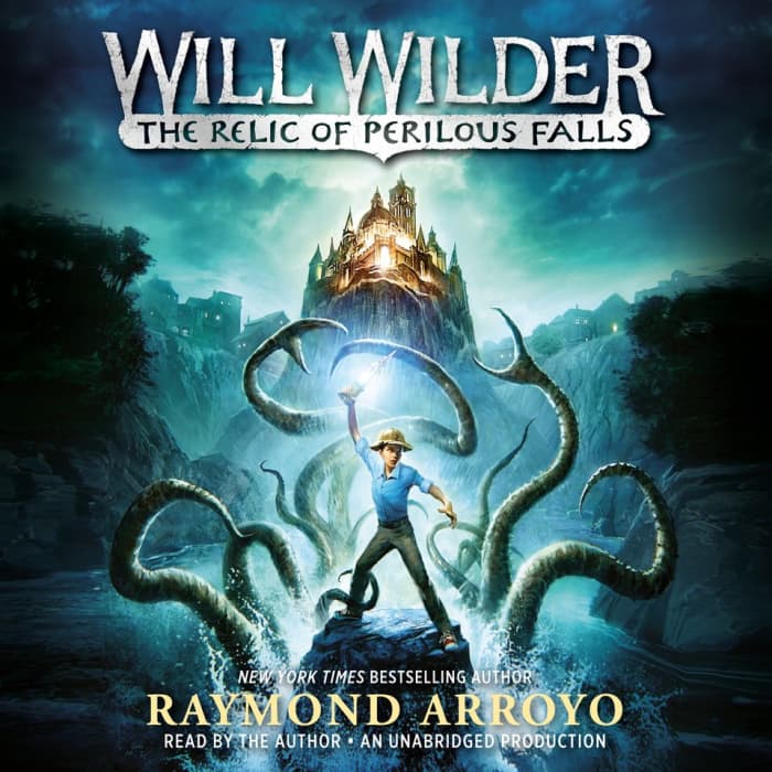 Book cover for The Relic of Perilous Falls by Raymond Arroyo with limited-time offer banner