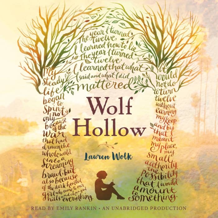 Book cover for Wolf Hollow by Lauren Wolk with featured deal banner