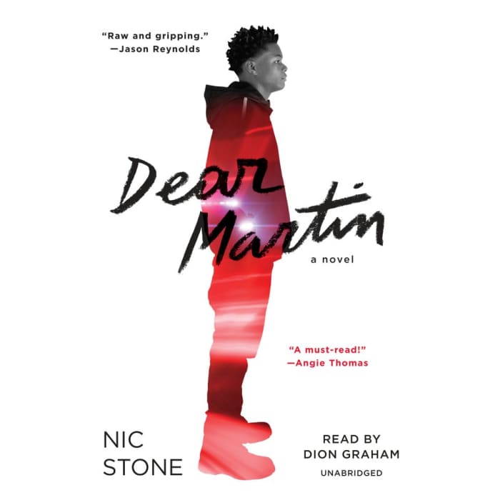 Book cover for Dear Martin by Nic Stone with featured deal banner