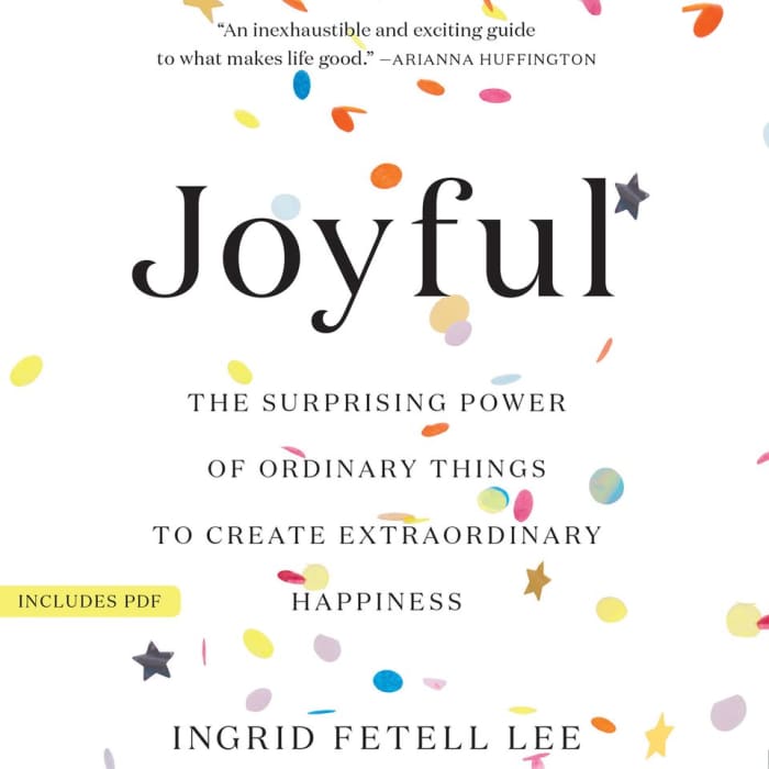 Book cover for Joyful by Ingrid Fetell Lee with featured deal banner