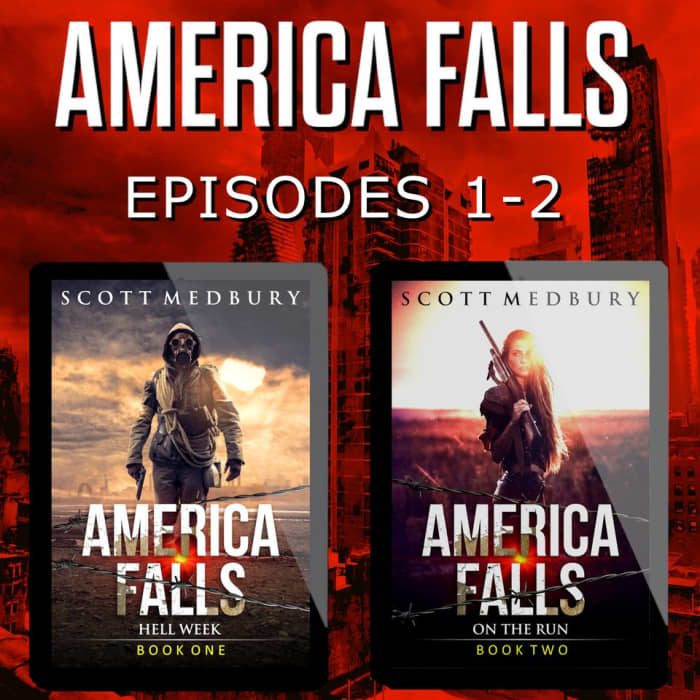 Book cover for America Falls Episodes 1-2 by Scott Medbury with featured deal banner