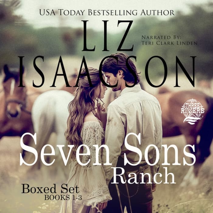 Book cover for Seven Sons Ranch Boxed Set by Liz Isaacson with featured deal banner