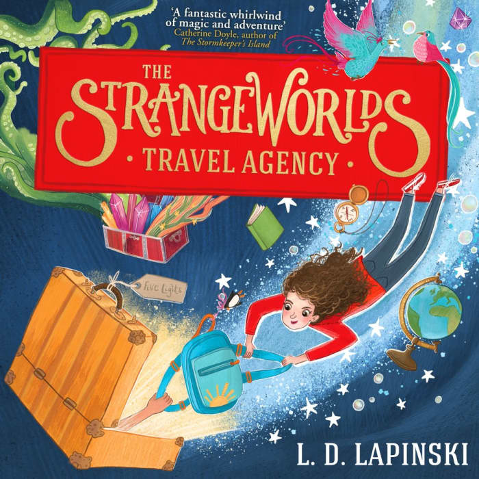 Book cover for The Strangeworlds Travel Agency by L.D. Lapinski