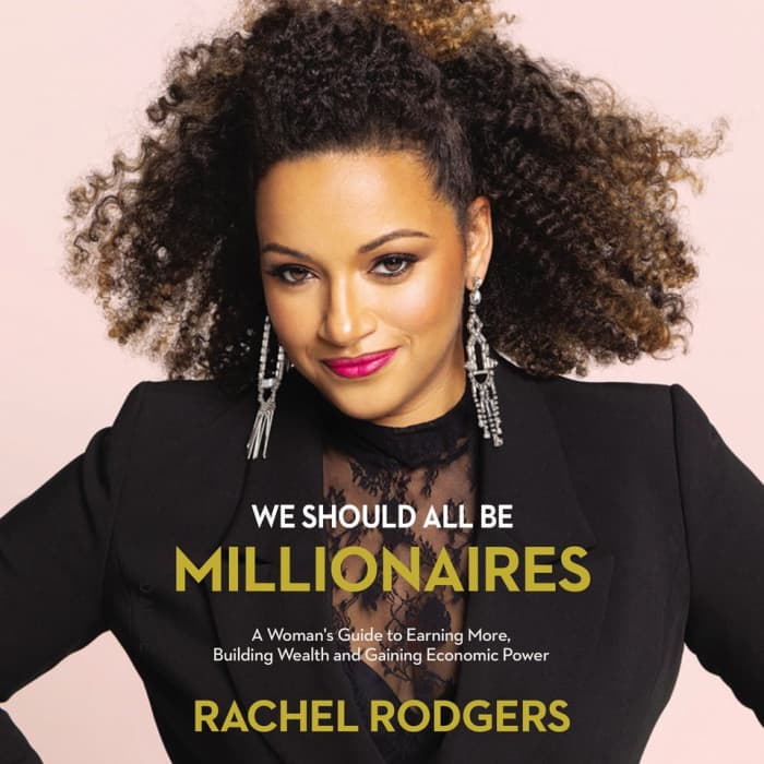 Book cover for We Should All Be Millionaires by Rachel Rodgers with featured deal banner