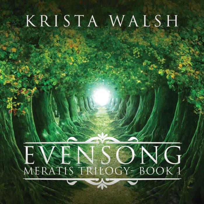 Book cover for Evensong by Krista Walsh with featured deal banner