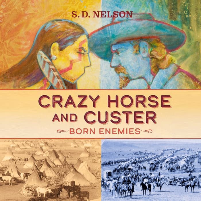Book cover for Crazy Horse and Custer by S. D. Nelson with featured deal banner