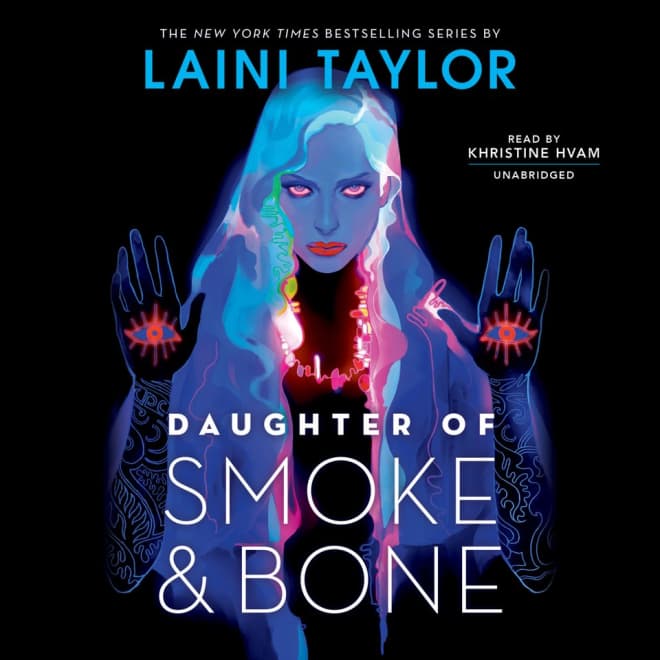 Book cover for Daughter of Smoke & Bone by Laini Taylor with featured deal banner