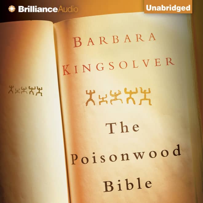 Book cover for The Poisonwood Bible by Barbara Kingsolver with hot deal banner