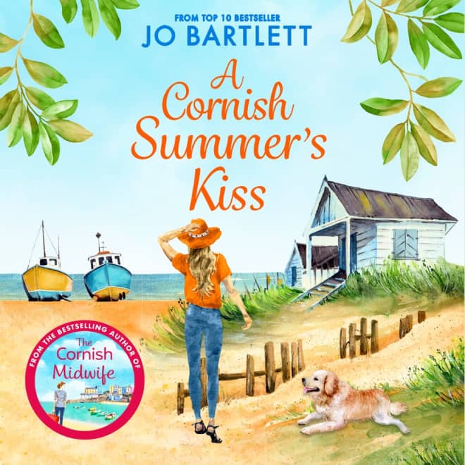 Book cover for A Cornish Summer's Kiss by Jo Bartlett