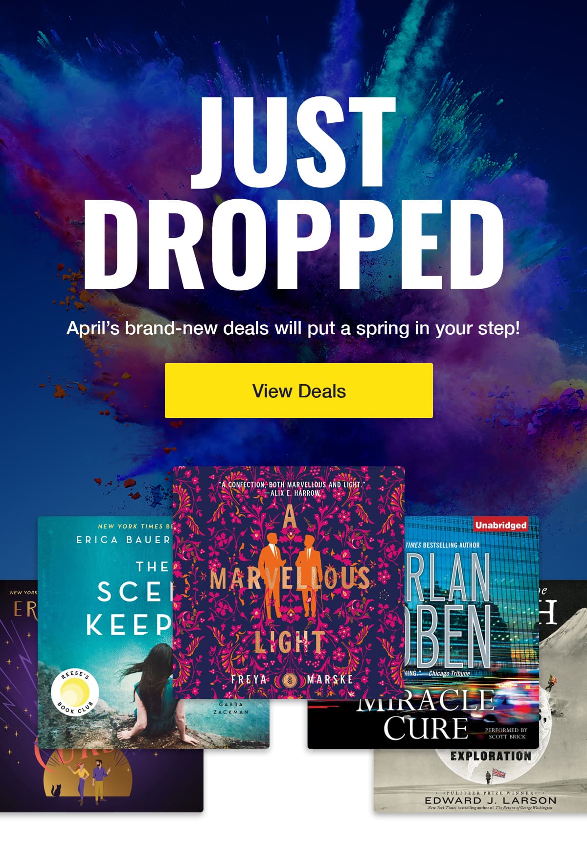 Just Dropped April's brand-new deals will put a spring in your step!