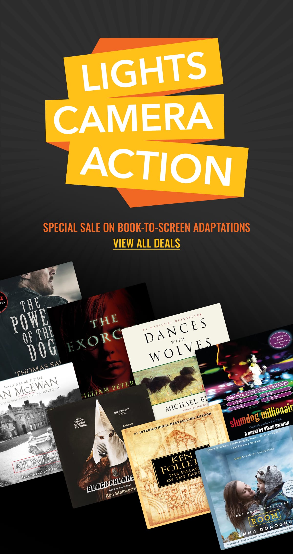Special Sale on Book-to-Screen Adaptations