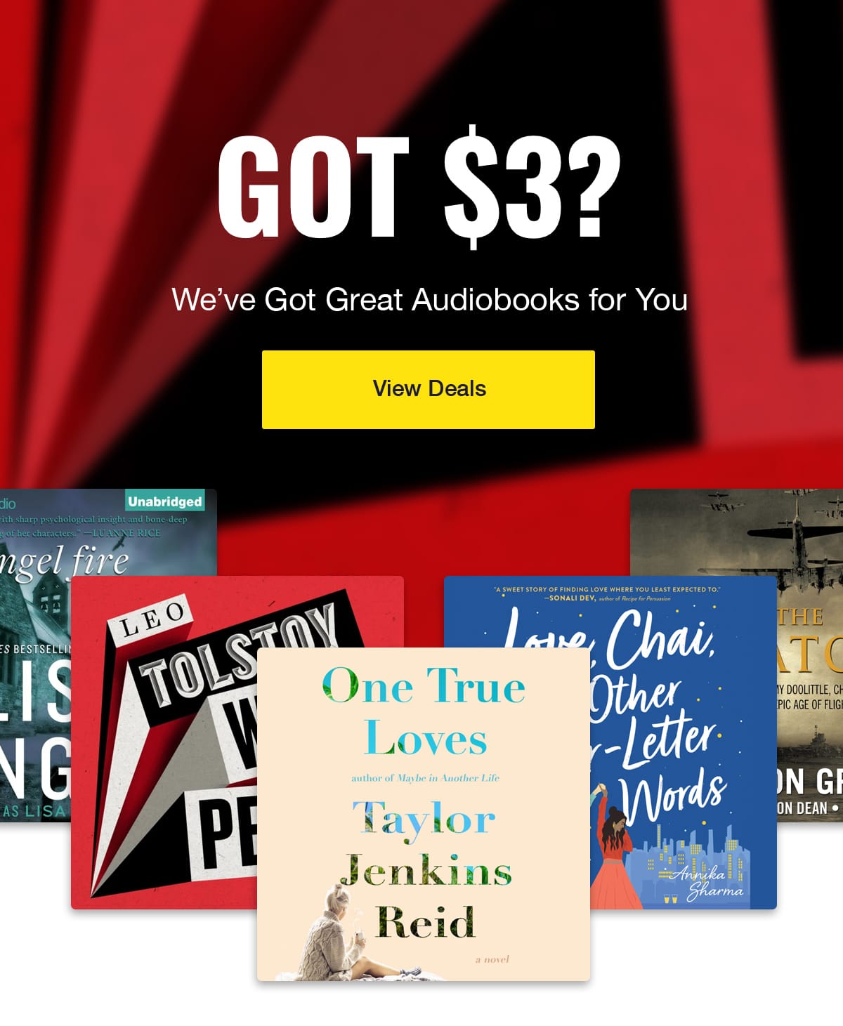 Got $3? We've Got Great Audiobooks for You