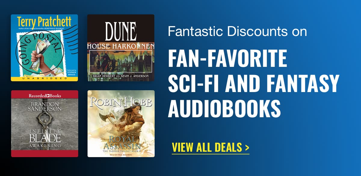 Fantastic Discounts on Fan-Favorite Sci-Fi and Fantasy Audiobooks