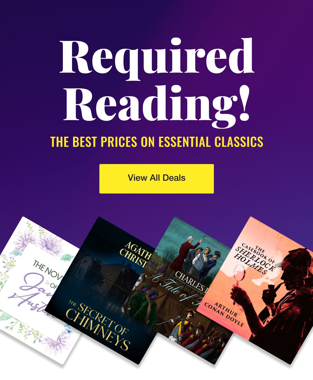 Prices just slashed! Massive Sale on Classics! Buy 2 Get 1 Free. View Deals. Lowest-priced item is free. Only valid for select books. May not be combined with other promotions.