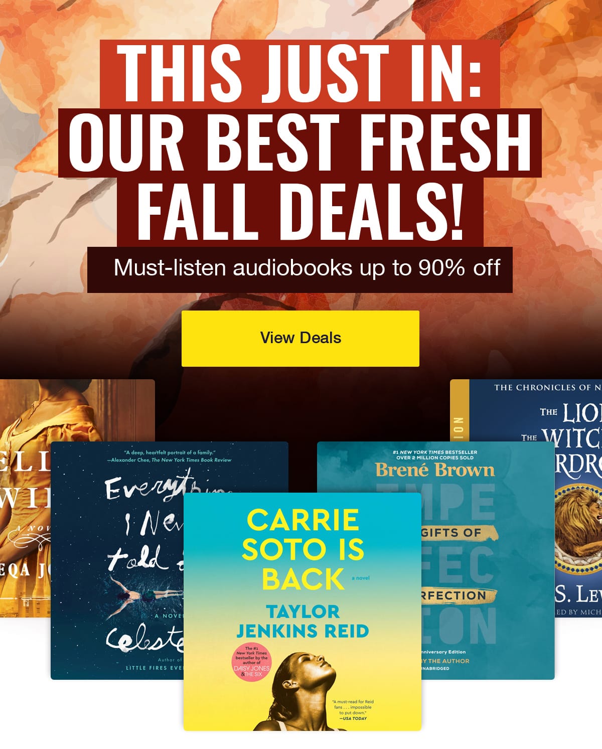 This Just In: Our Best Fresh Fall Deals!