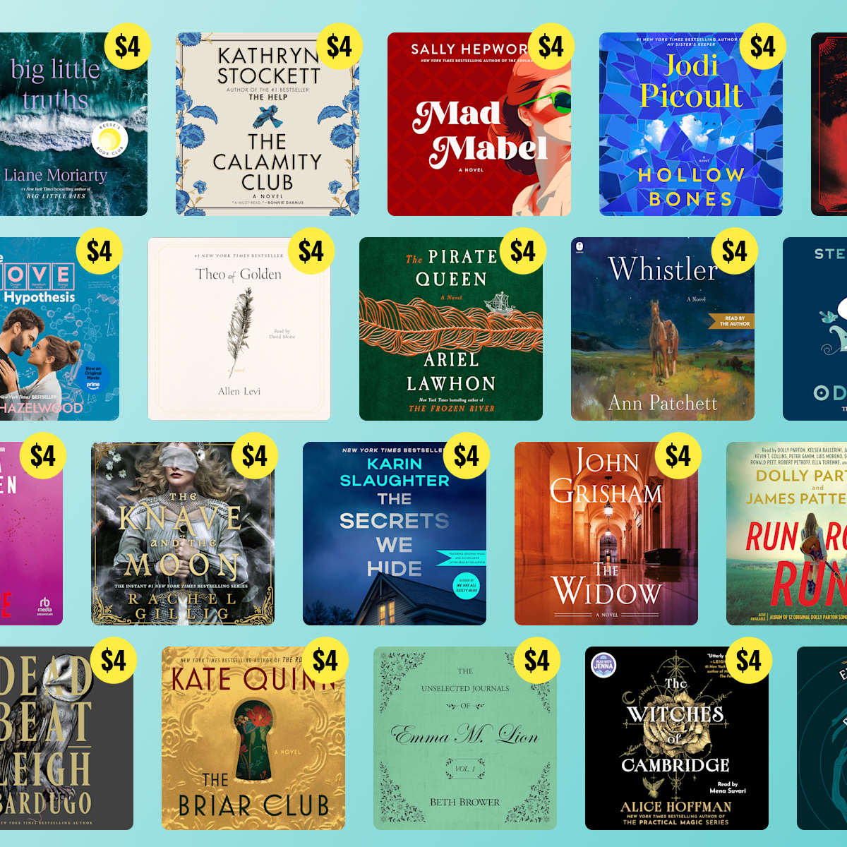 Book covers with $4 price