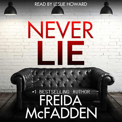 Book cover for Never Lie by Freida McFadden