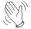 Waving hand