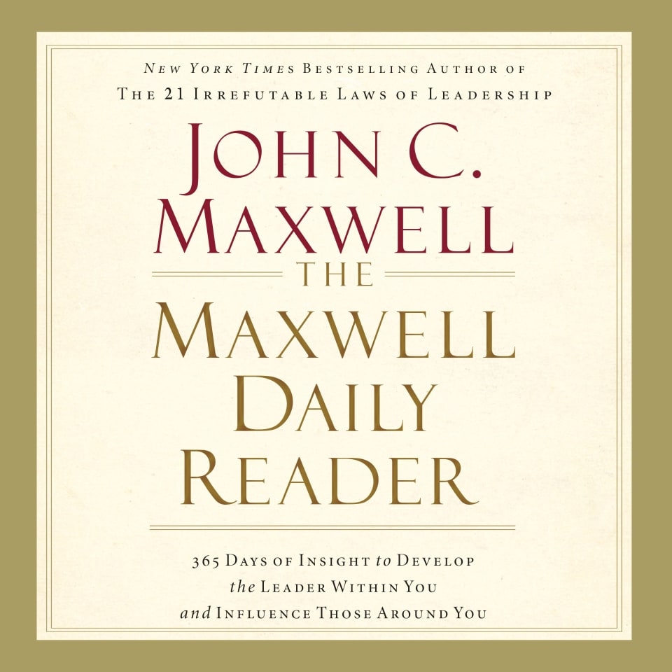 The Maxwell Daily Reader - Audiobook, by John C. Maxwell