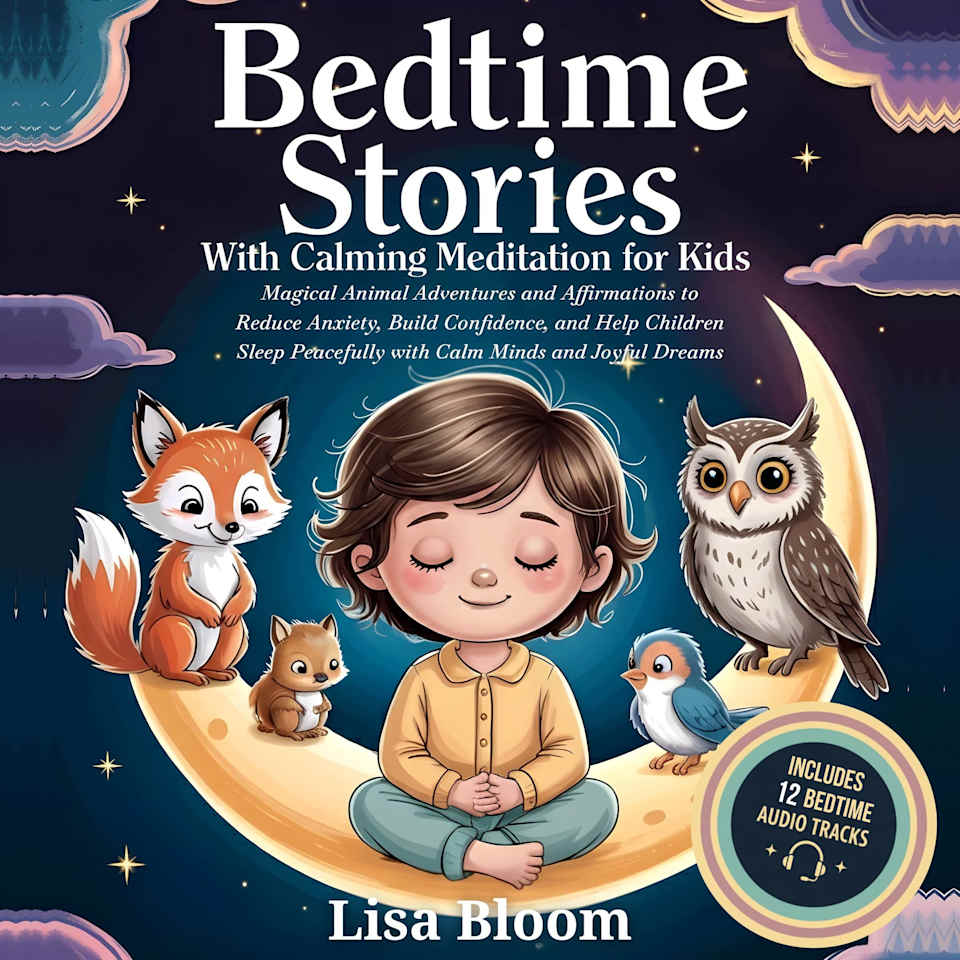 Bedtime Stories With Calming Meditation For Kids by Lisa Bloom - Audiobook