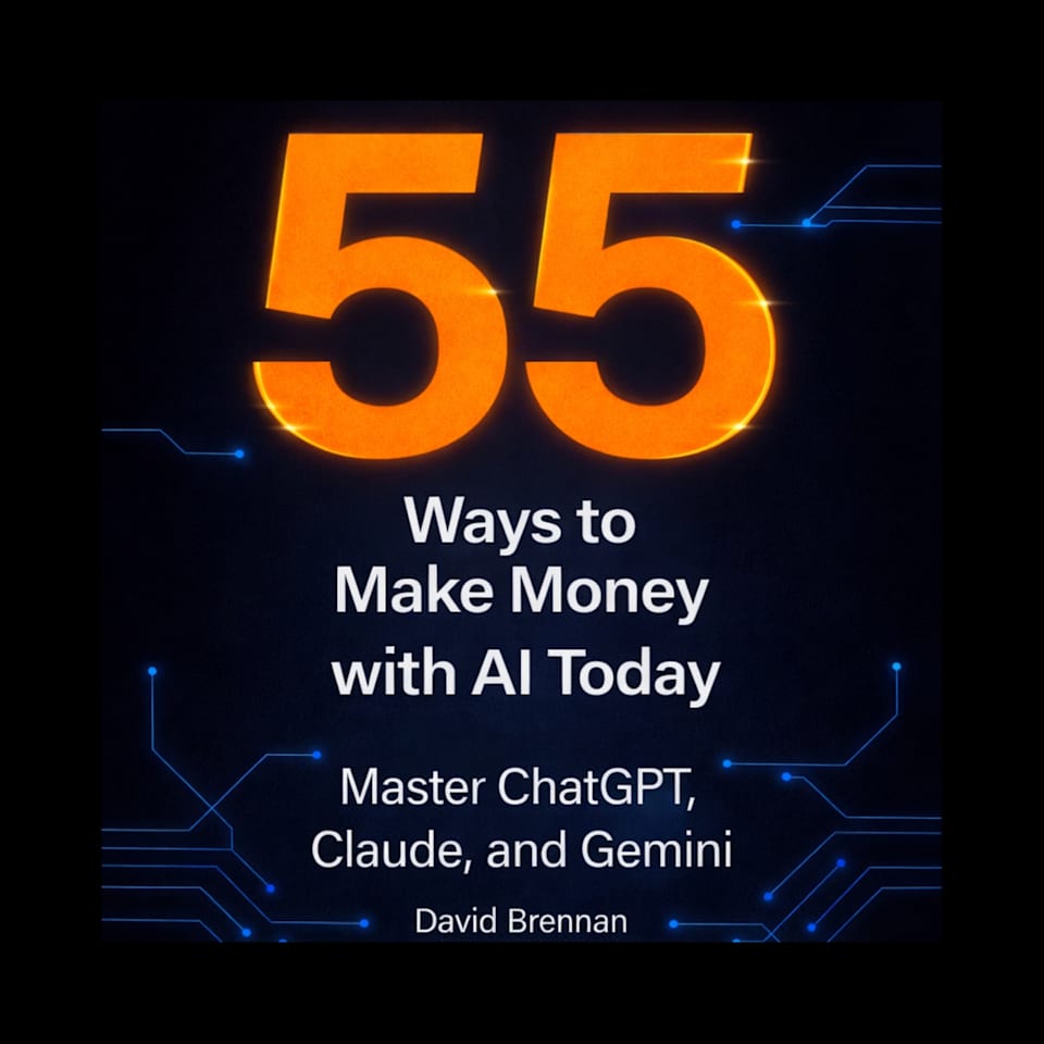 55 Ways to Make Money with AI Today - Audiobook, by David Brennan