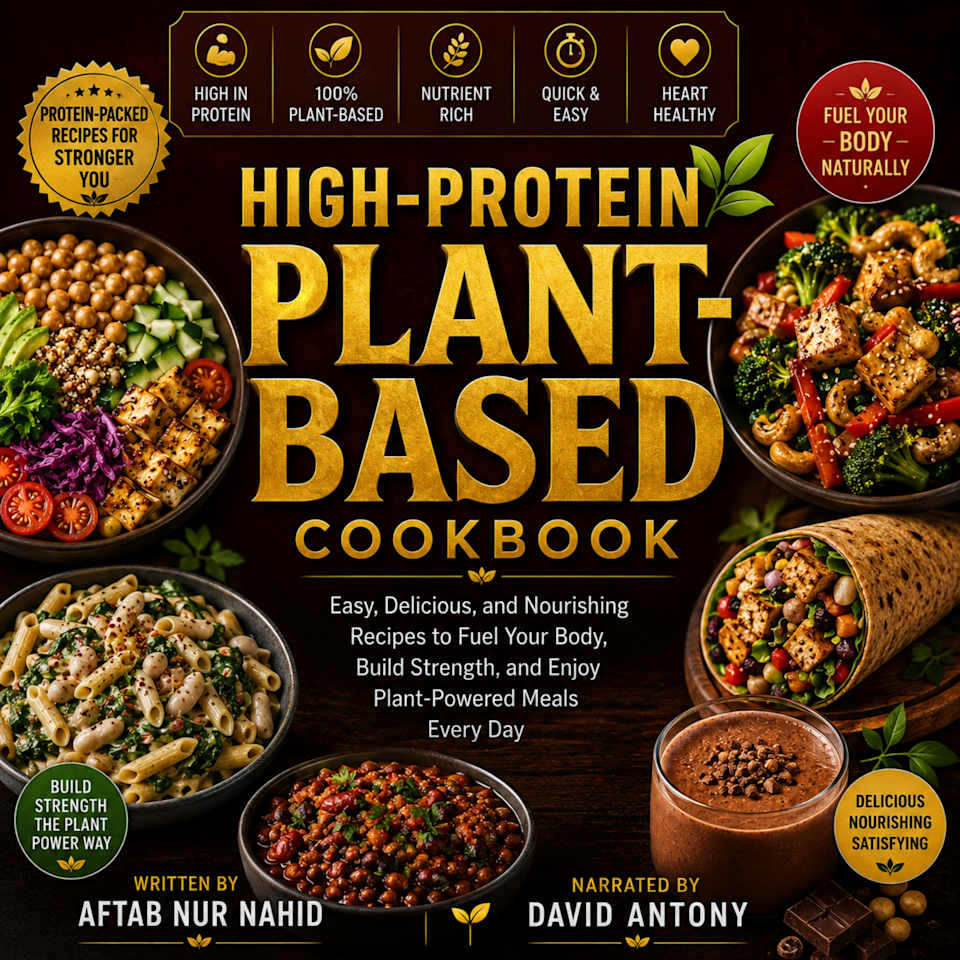 High-Protein Plant-Based Cookbook - Audiobook, by Aftab Nur Nahid