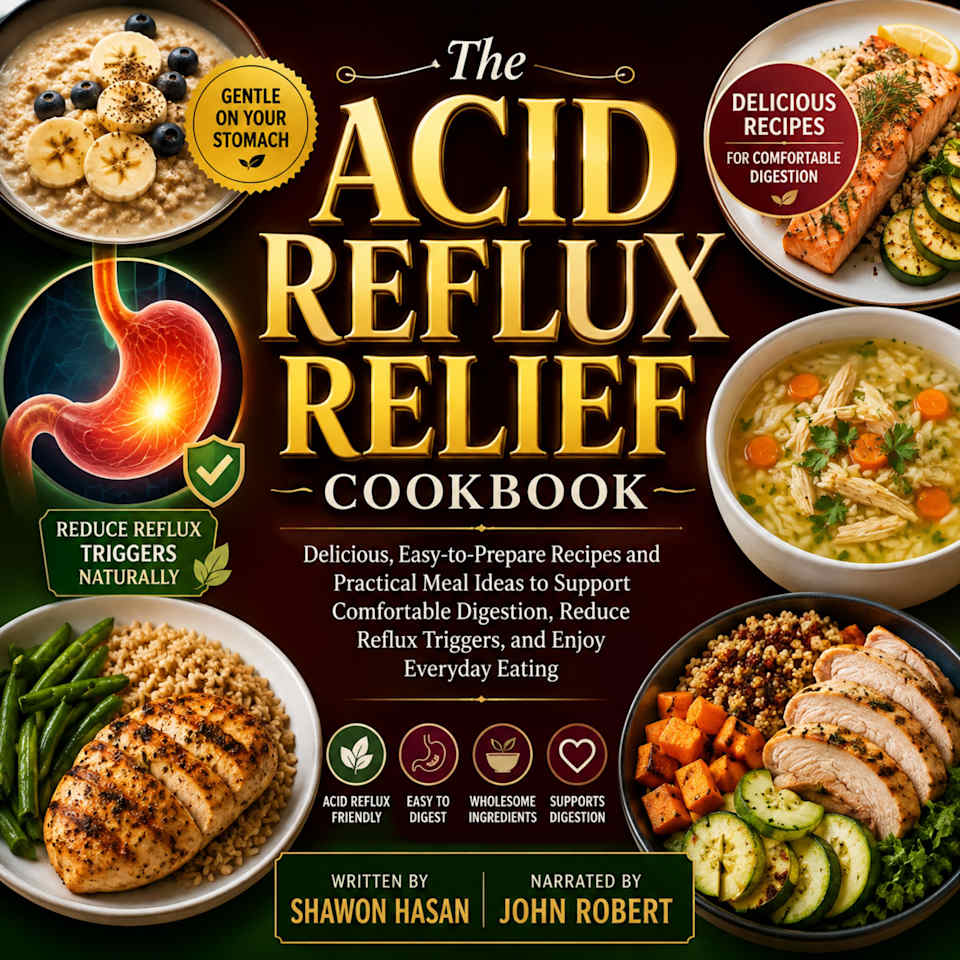 The Acid Reflux Relief Cookbook - Audiobook, by Shawon Hasan