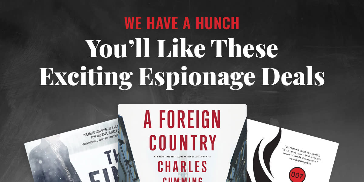 We Have a Hunch You'll Like These Exciting Espionage Deals