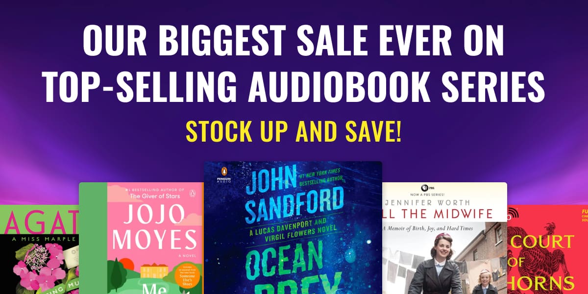 Our Biggest Sale Ever On Top-Selling Audiobook Series Stock Up and Stave