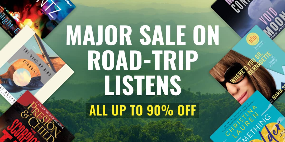 Major Sale on Road-Trip Listens / All up to 90% off