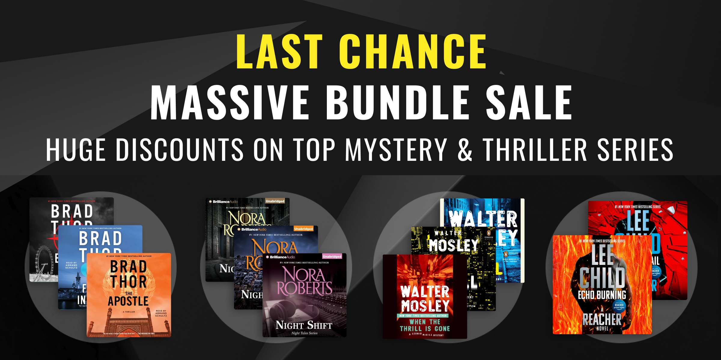 Last Chance: Massive Bundle Sale / Huge Discounts on Top Mystery & Thriller Series