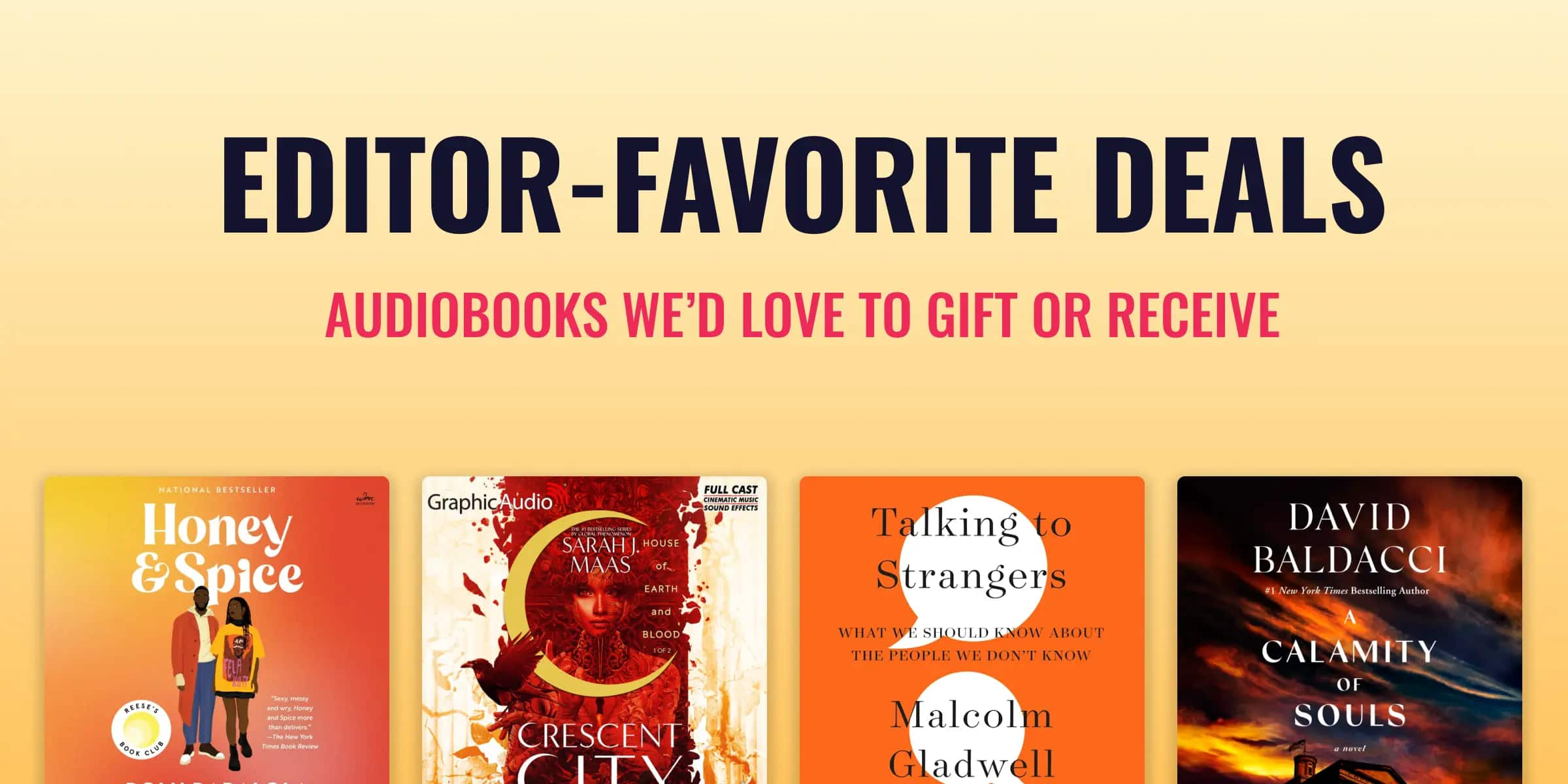 Editor-Favorite Deals! Audiobooks We'd Love to Gift (or Receive)