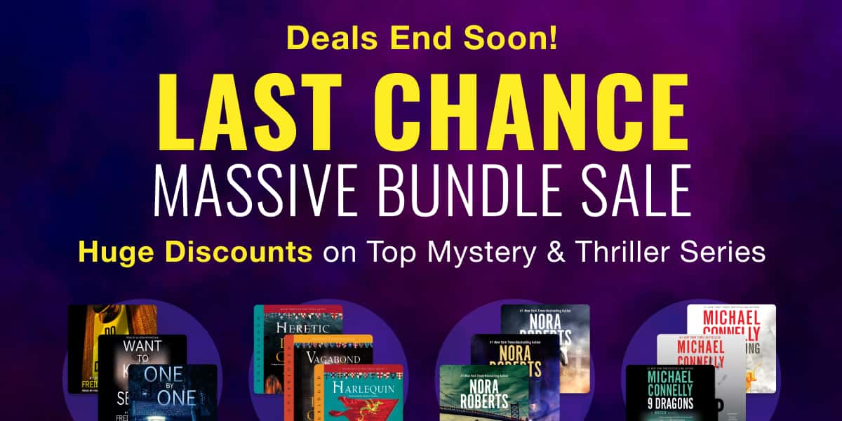 Last chance for our massive bundle sale! / Deals on top mystery & thriller series end soon
