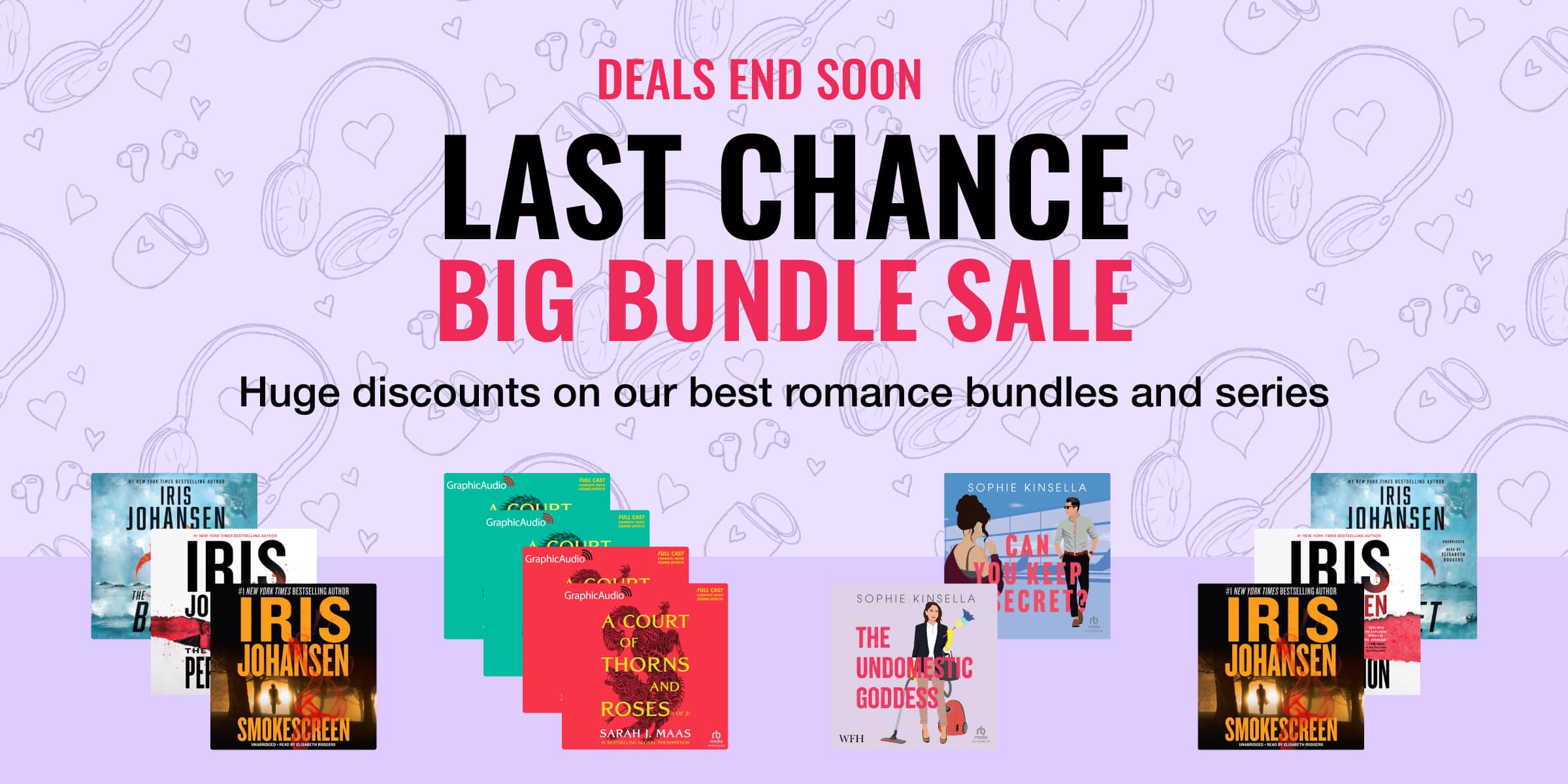 Last chance to shop huge discounts on our best romance bundles & series!
