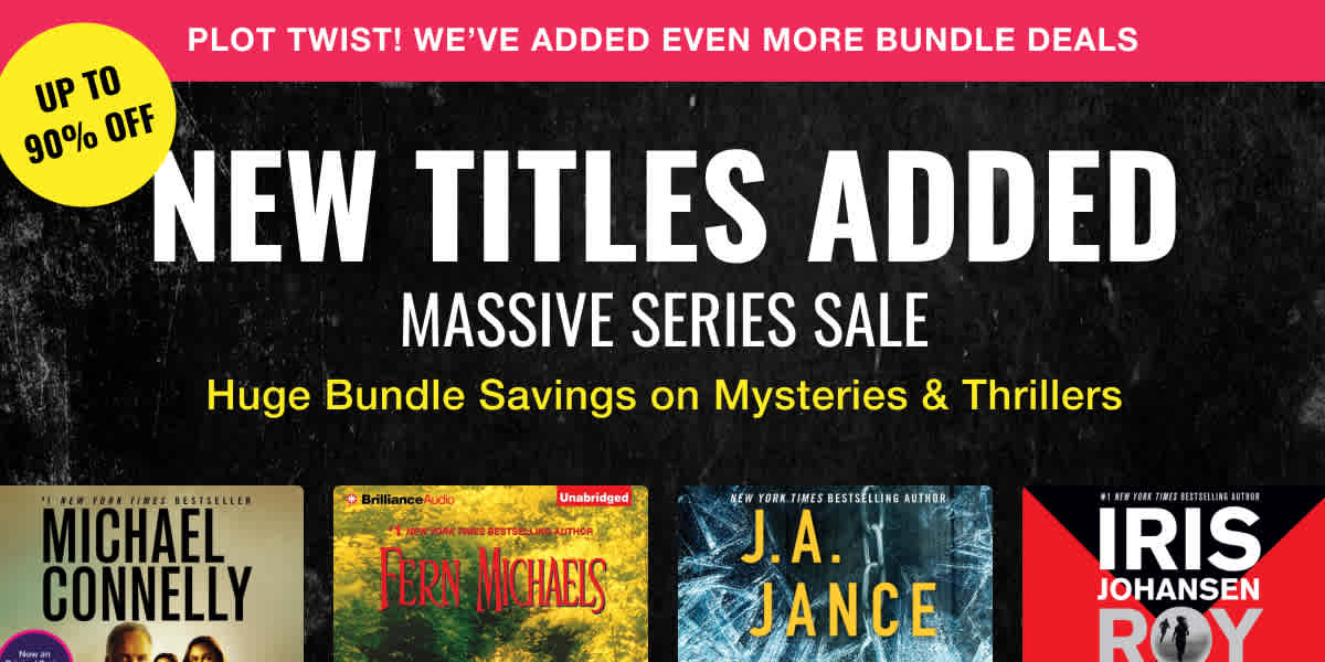 New titles added to our massive series sale! Huge bundle savings on mysteries & thrillers