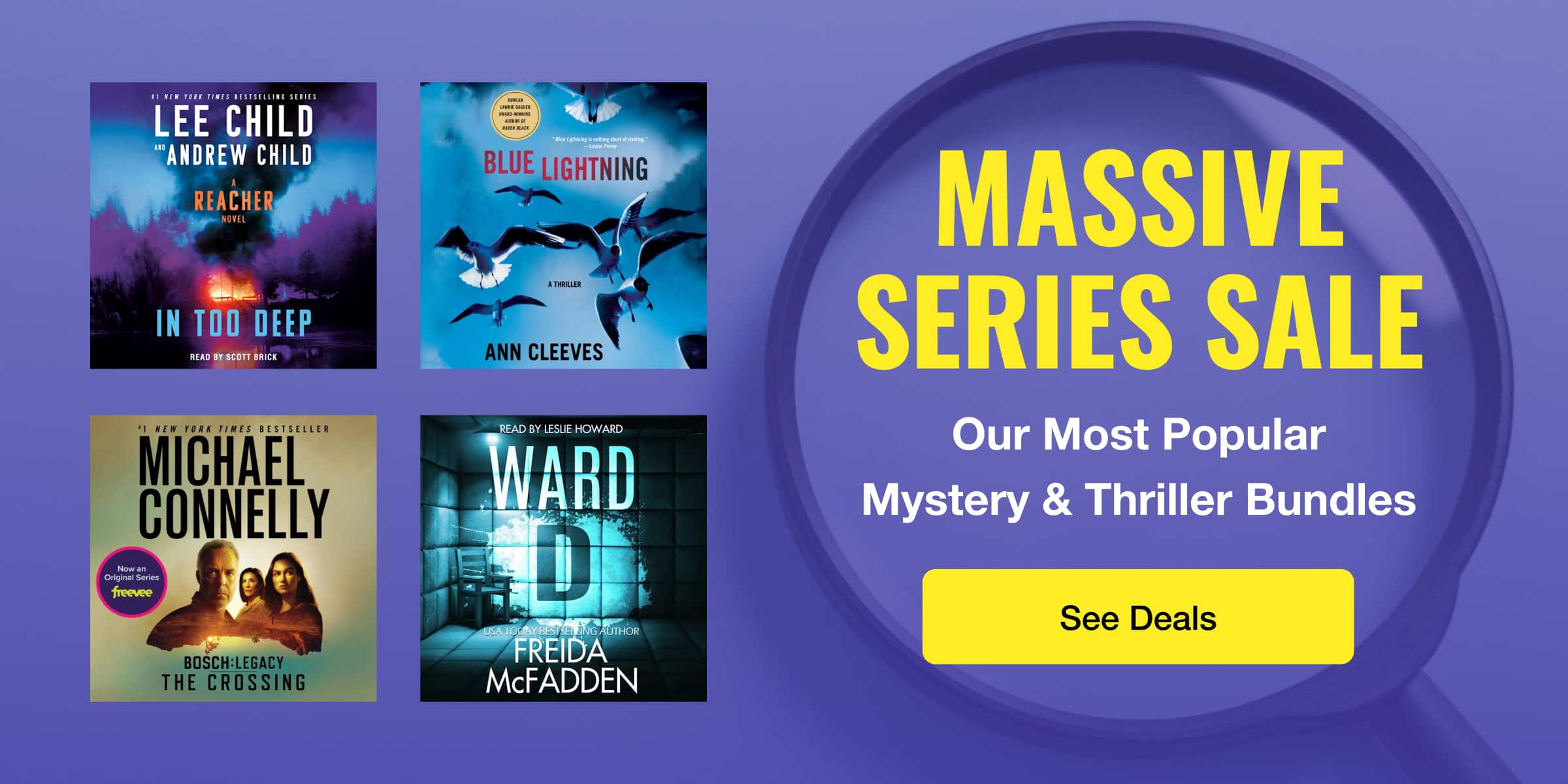 Massive Series Sale / Our most popular mystery & thriller bundles