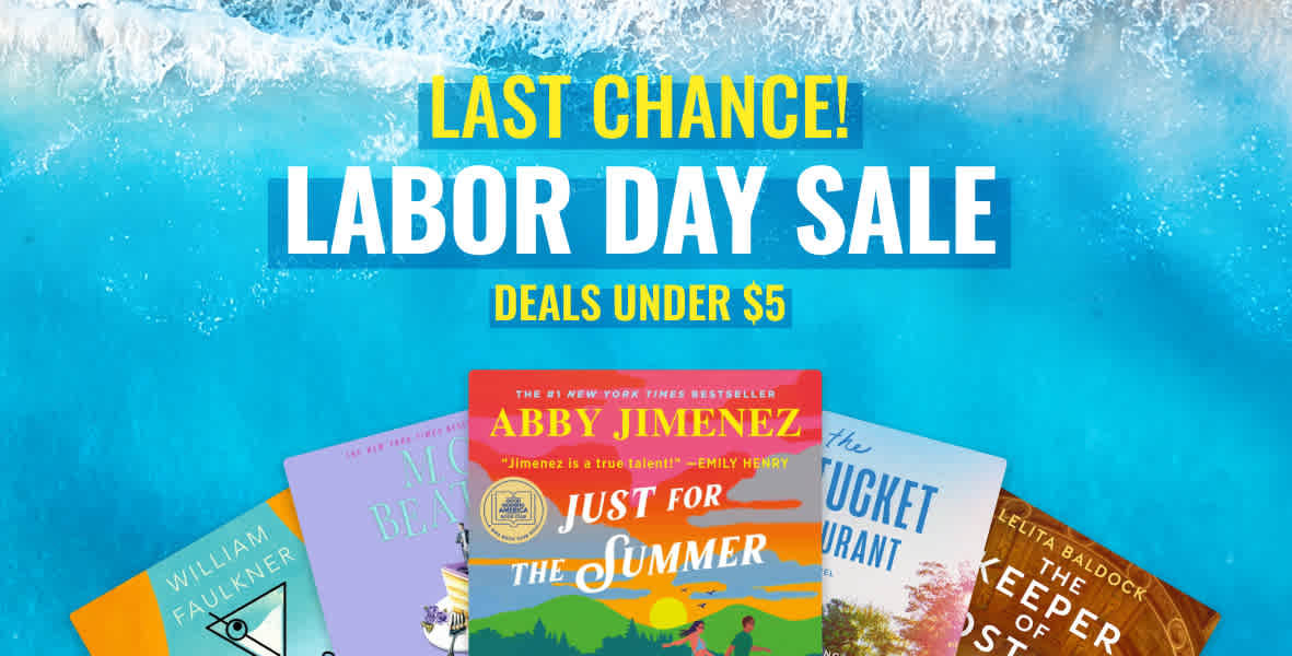 Last chance for our Labor Day Sale! Tons of deals under $5
