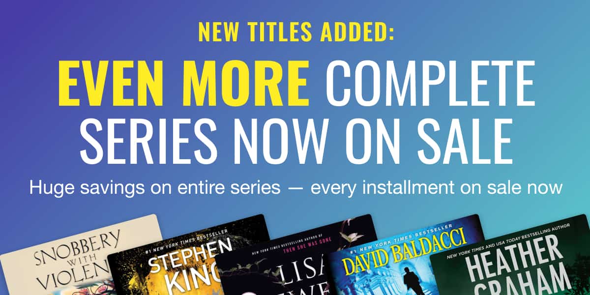 Even more complete series now on sale! Get huge savings on entire series