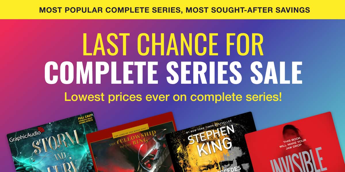 Last chance for Complete Series Sale! Lowest prices ever on complete series