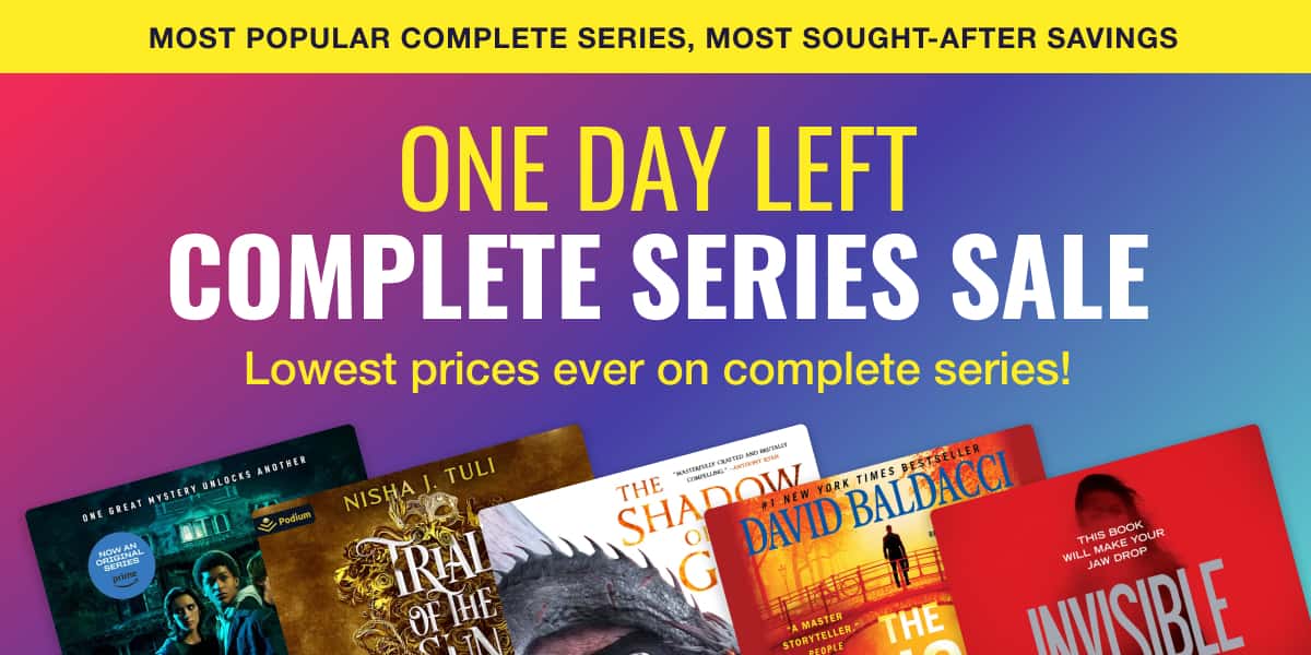 One day left for compete series sale! Lowest prices ever on complete series