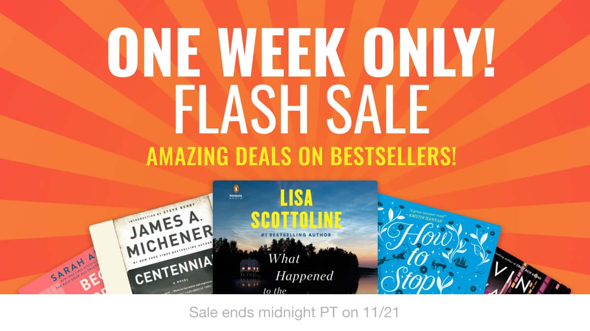One week only — flash sale! Amazing deals on bestsellers