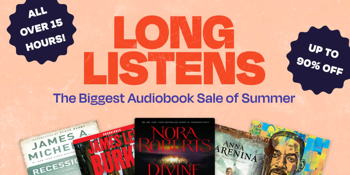 Don’t miss long listens up to 90% off in the biggest audiobook sale of summer!
