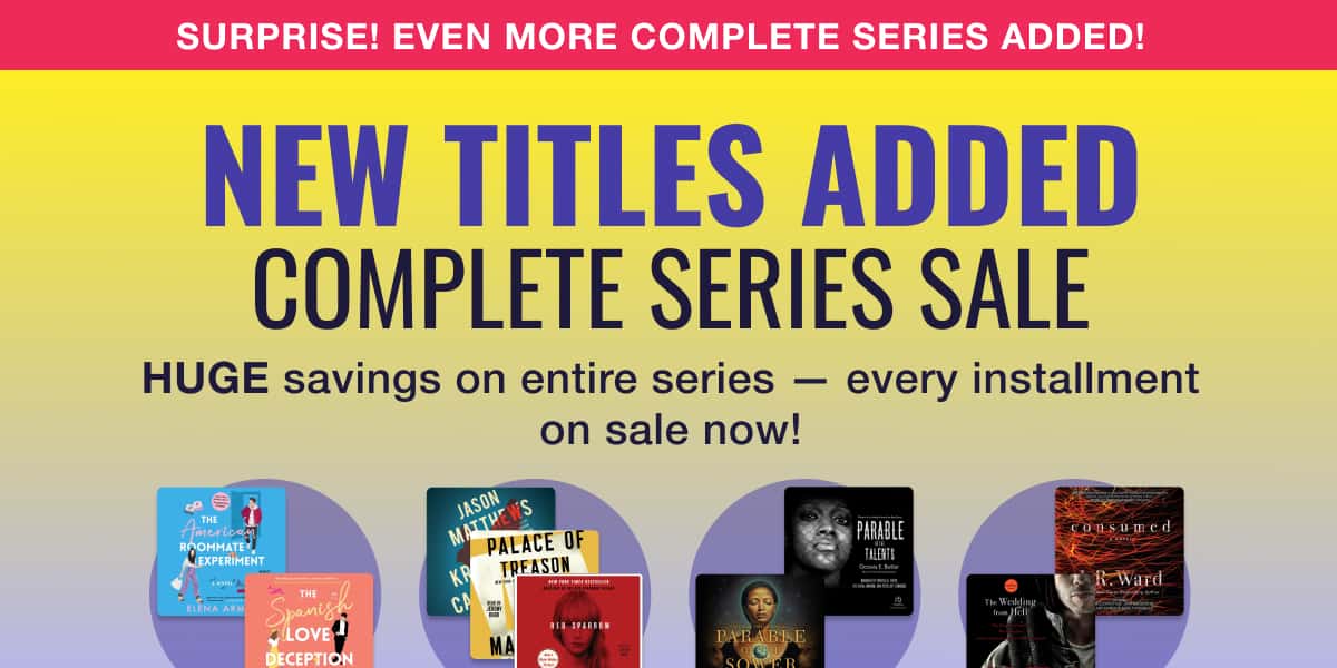 New titles added to our Complete Series Sale! Huge savings on entire series — every installment on sale now